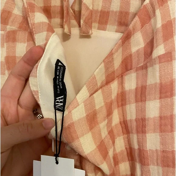 Zara Checkered halter dress 🍂 - Picture 3 of 12